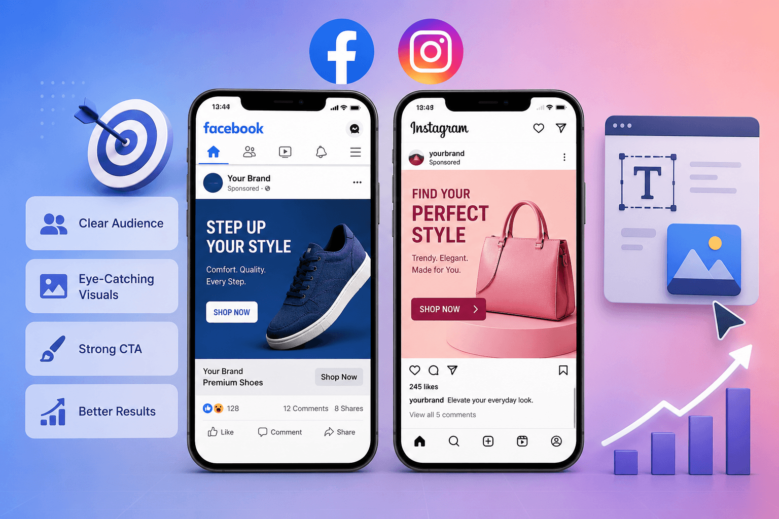 How to Create High-Performing Facebook and Instagram Ad Designs