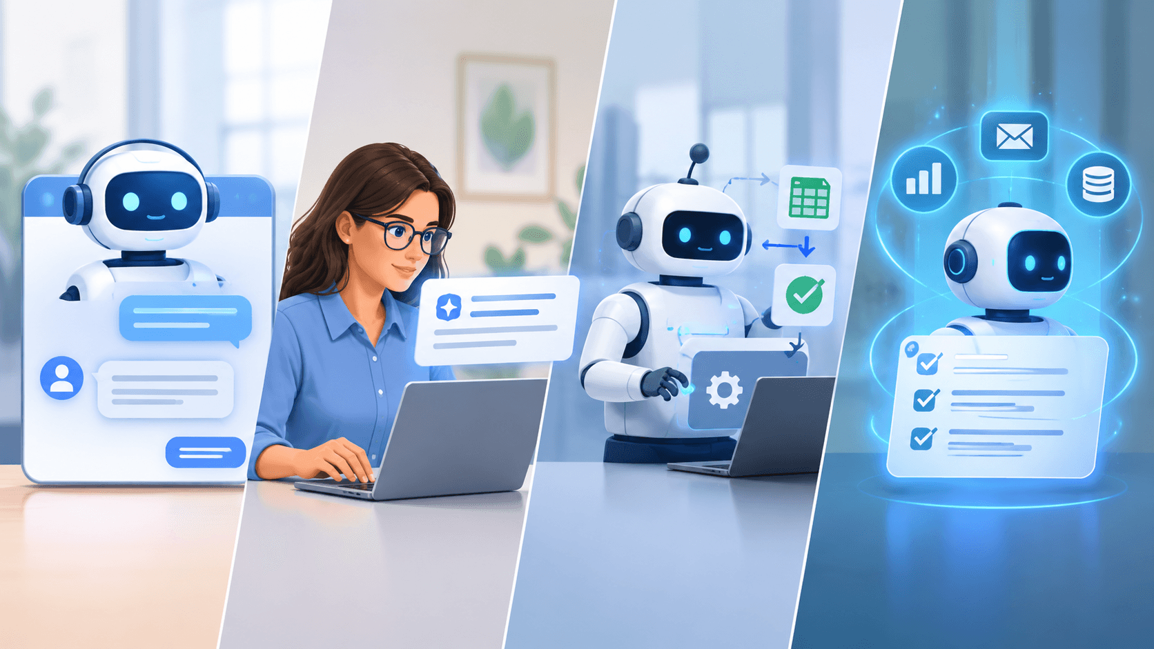 AI Agents vs. Chatbots vs. Copilots vs. RPA Bots Compared