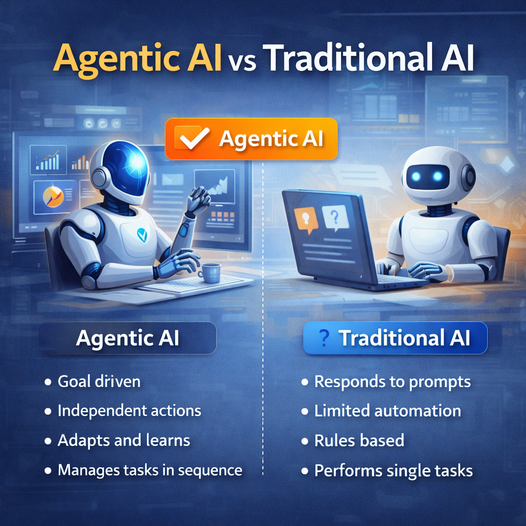 Agentic AI vs Traditional AI
