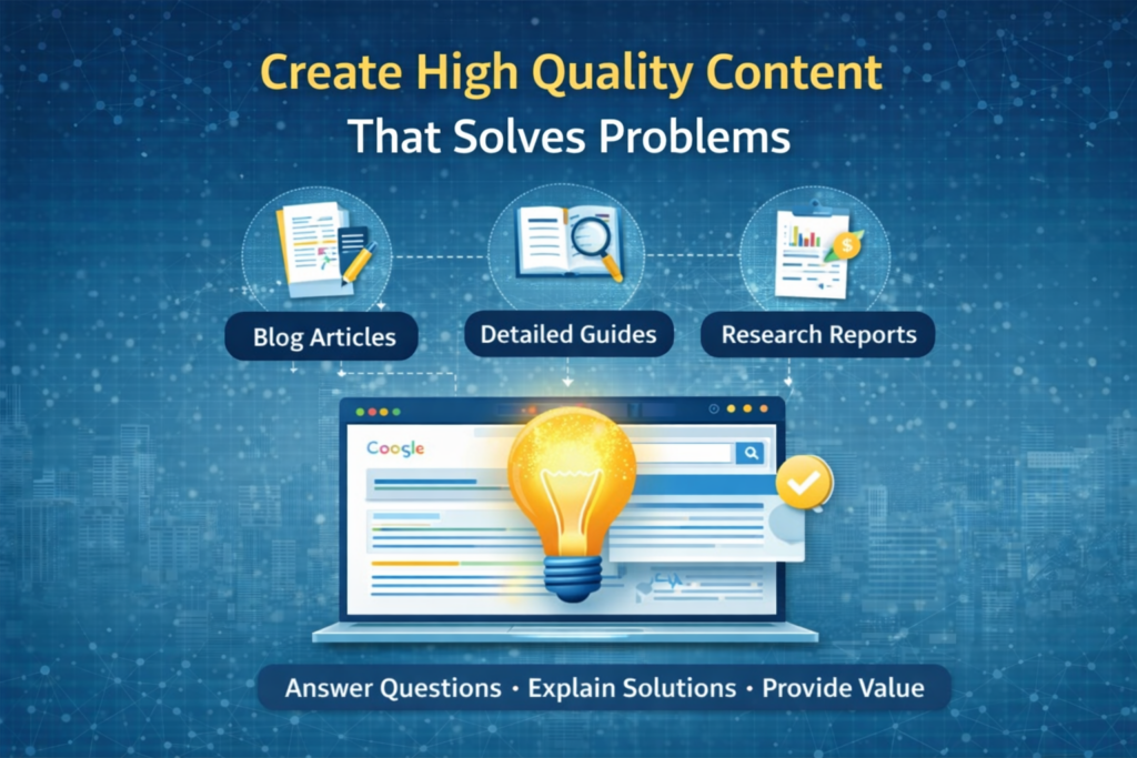 Create High Quality Content That Solves Problems