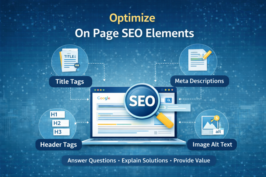 Optimizing on-page SEO elements
